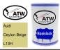 Preview: Audi, Ceylon Beige, L13H: 500ml Lackdose, von ATW Autoteile West.